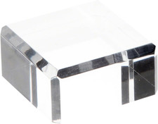 2" W X 2" D X 1" H Clear Acrylic Square Display Base