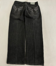 Southpole Jeans Mens 40x35 Wide Leg Embroidered Baggy Skater Pinkman Y2K READ