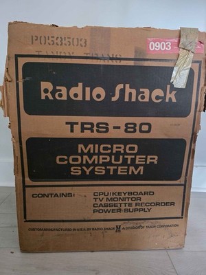 Radio Shack TRS-80 With Expansion Interface Original Box