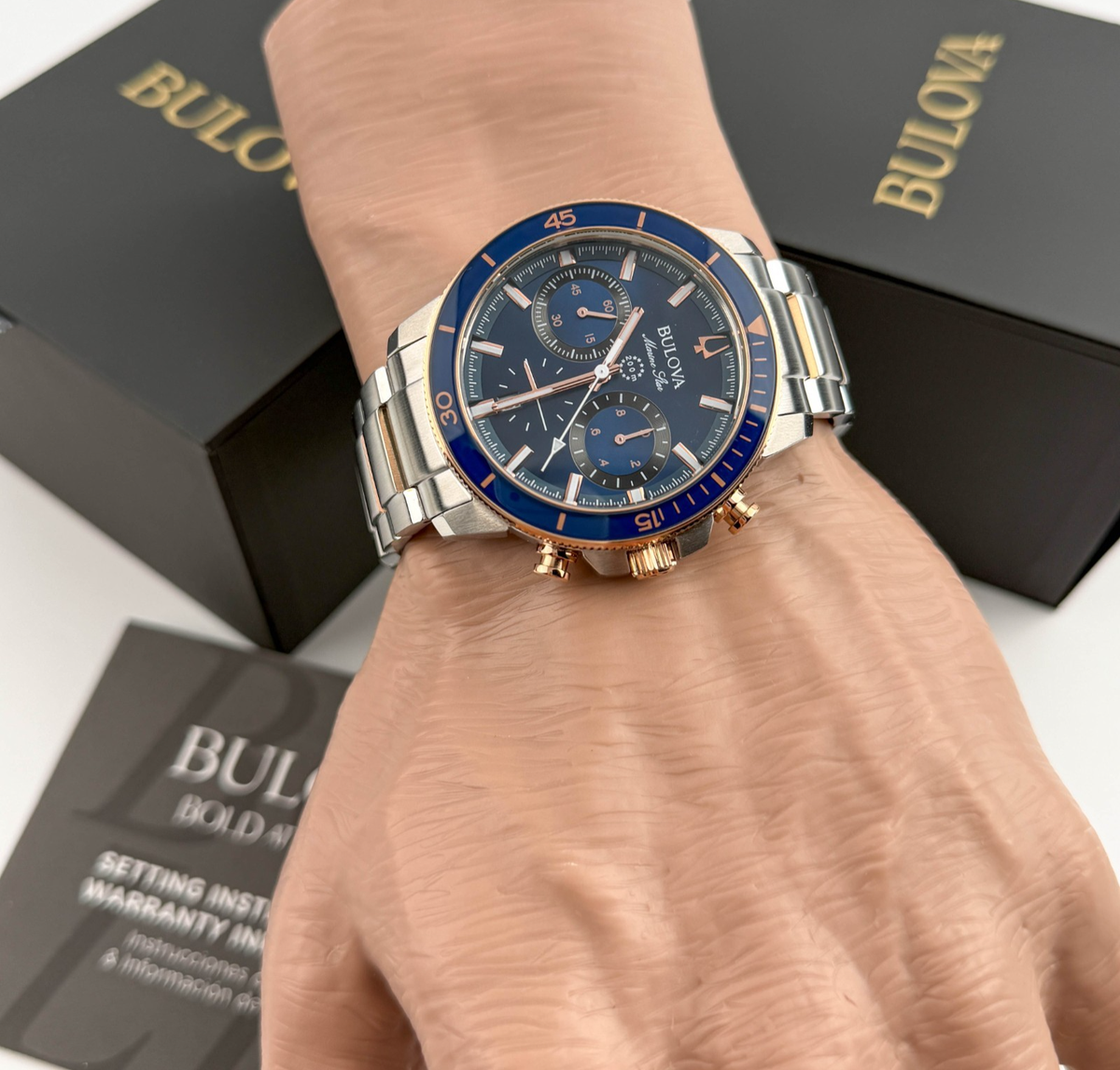Bulova 98B301 Men's Chronograph Marine Star Two-Tone Steel