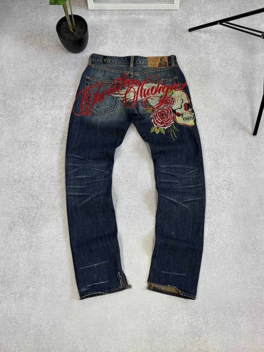 Christian Audigier Cotton Jeans for Men for sale | eBay