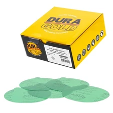 50PK - 2000 Grit 5" Green Film - PSA Self Adhesive Sanding Discs DA Sanders