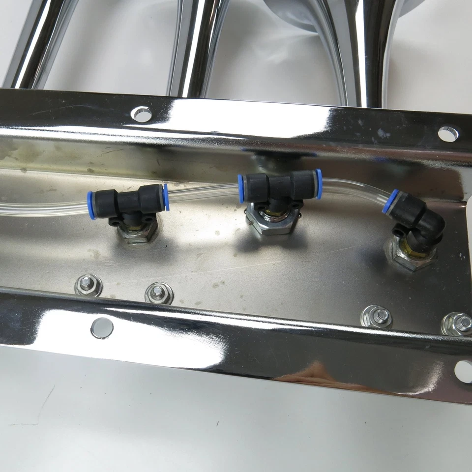 Cuerno de tren de trompeta Kaos horizontal 3 con bocinas de gatillo de válvula TRGH171 rata Foto 2 de 4