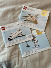 LEGO #31134 Three Instruction Manuals ONLY. Space Shuttle, Spaceship, Astronaut.