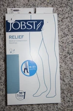 Jobst Relief Large Compression Medical Socks Stockings BEIGE 15-20mmHg