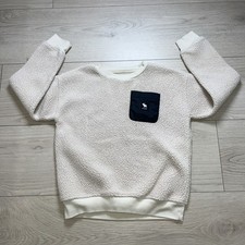 Abercrombie Kids Sherpa Sweatshirt Size 9/10 Beige