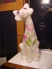 11" Fenton Pink Rosalene 2025 Kim Barley OOAK Hand Ptd Tulip Flowers Alley Cat