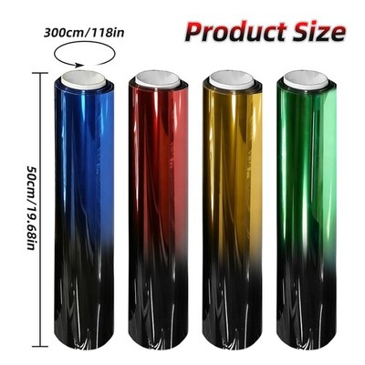 Car Window Tint Film 2-Color Gradients Film Windshield Sun Shade Heat & UV Block