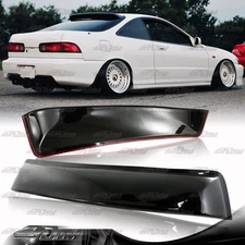 For 1994-2001 Acura Integra 2DR Coupe Black ABS Plastic Rear Roof Spoiler Wing