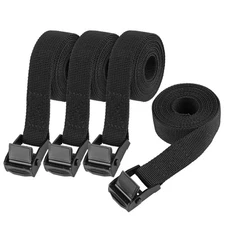 Tie Down Straps, 4 Pack Small Ratchet Straps with Buckles, Black