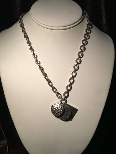Schwere Kette Sterlingsilber LOIS HILL 3 Anhänger Halskette - 53 g mit Box - Bild 2 von 6