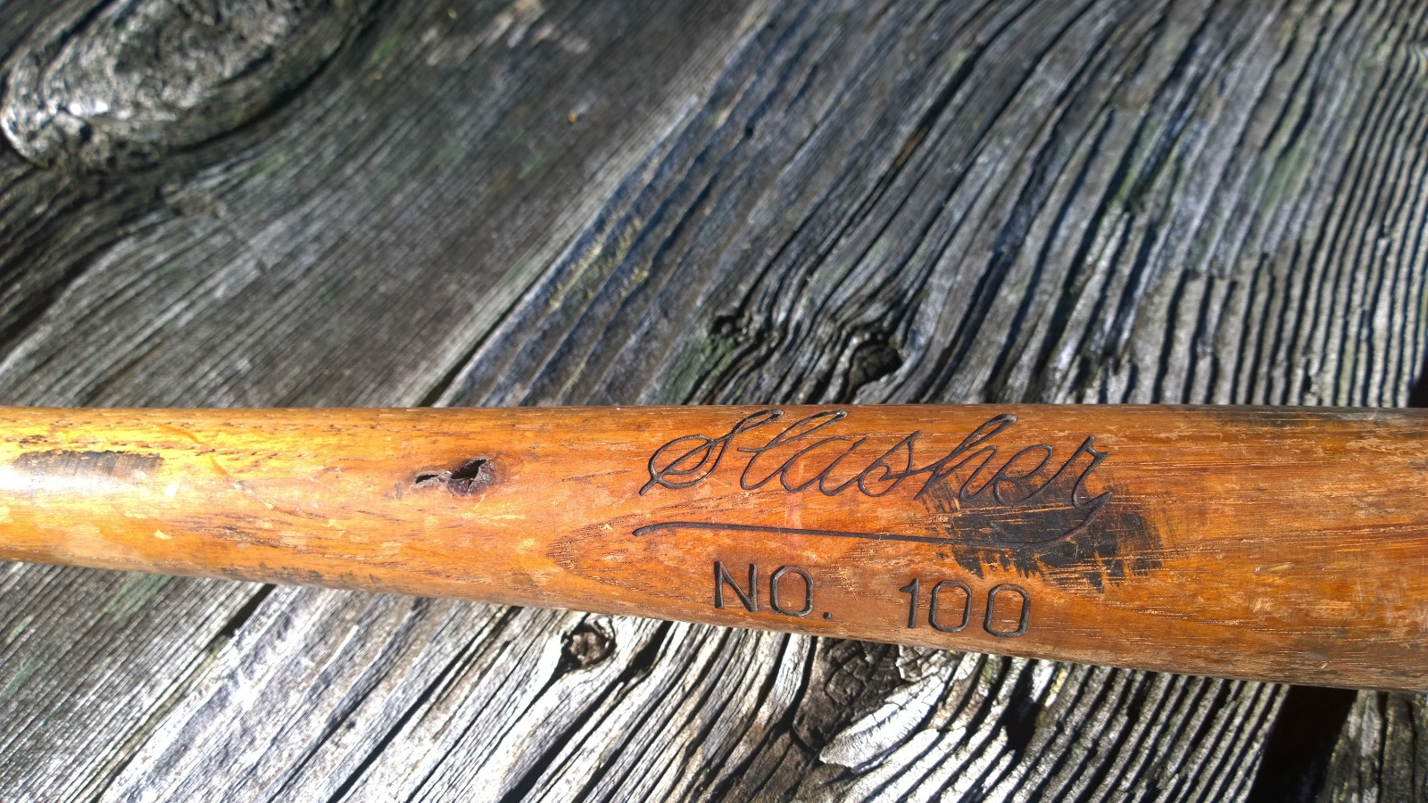 VINTAGE 33” SLASHER NO. 100 SOFT-BALL BAT antique softball | eBay