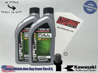 Cyclemax FS KPO Oil Change Kit fits 2012-2025 Kawasaki BRUTE FORCE 300