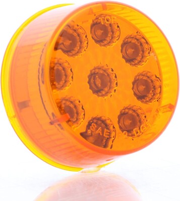 2'' ID Marker, Mirror Flex Amber MCL50AB, Grommet Mount, Truck Body lights