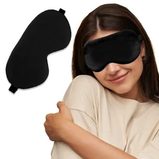 Eye Mask for Sleeping with Adjustable Strap Super Soft Sleeping Mask Blind Fold,