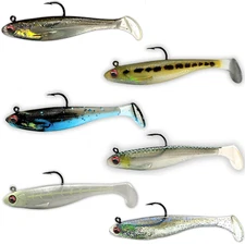 USA BASS TACKLE - Patriot Shad - Pre-Rigged Scent Infused Paddle Tail Swimbaits