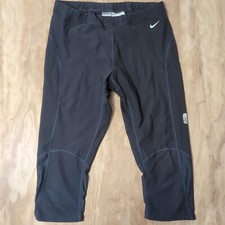 Vintage Nike Pants Womens Medium Crop Dri Fit Leggings Low Rise Spandex Stretch