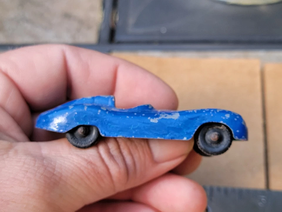 Coche Tootsietoy B Vintage Jaguar azul Chicago 3" Foto 4 de 4