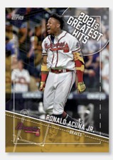 RONALD ACUNA JR. 2022 Topps 2021's GREATEST HITS 5X7 JUMBO CARD SP #/10