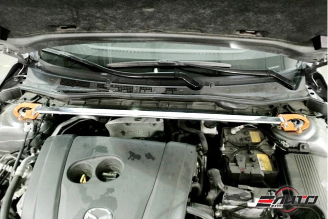 Soporte de barra de torre de puntal superior delantero MEGAN Race para Mazda6 Mazda3 Mazda 3 6 14-18 Foto 2 de 3