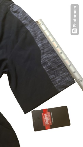 Rawlings Baseball Ragazzi Giovani Grande 1/4 Zip Nera Camicia a Vento con Tasche Laterali - Foto 15 di 17
