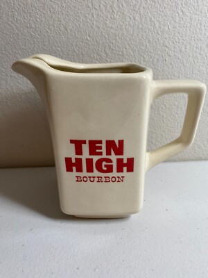 Vintage Bourbon Ceramic Pitcher Jug Kingwood USA