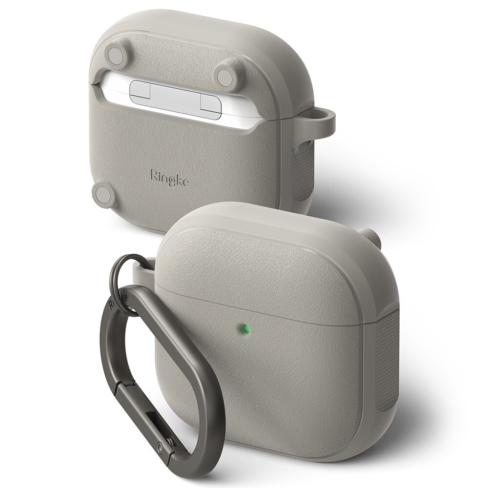 For AirPods Case Ringke [Onyx Magnetic] Rugged TPU Cover with Carabiner