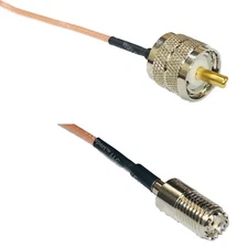 RG316 PL259 UHF Male to MINI UHF FEMALE Coax RF Cable USA-Ship