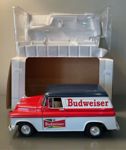 SpecCast 1957 Chevy Die Cast Bank Budweiser Panel Delivery in Box - Picture 1 of 22