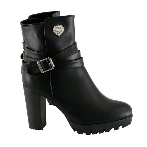 Milwaukee Performance 9435 Women's Double Strap Side Zipper Boot w/Platform Heel - Picture 5 of 9