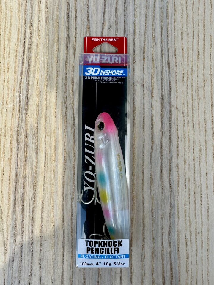 Leurre Flottant Yo Zuri 3D Inshore Topknock Pencil 100F - Pour Bar En Mer