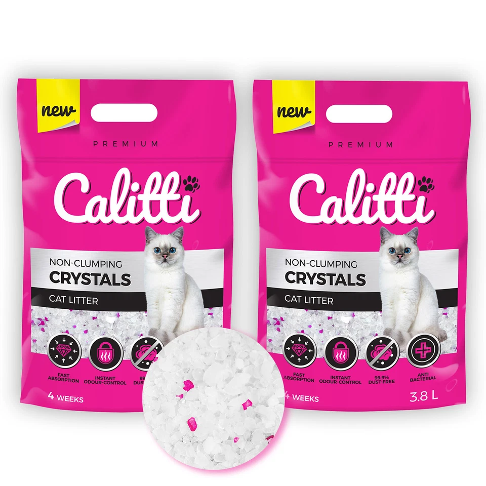 CALITTI Crystal • Katzen Streu Silikat Katzenstreu Silikat verschiedene Typen - Bild 4 von 4