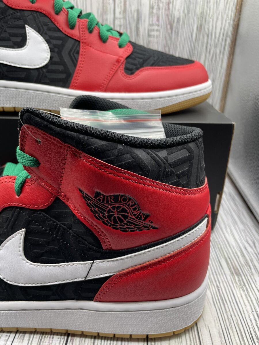 Nike Air Jordan 1 Mid SE Christmas 🎄 Black/Red DQ8417 006 Nike Air Jordan 1 Mid SE Christmas 🎄 Black/Red DQ8417 006