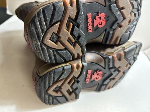 Rocky Little Kids Youth Size 11 M Brown Camo Roper Cowboy Western Boots - Picture 7 of 9