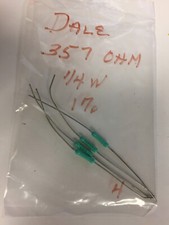 DALE 1/4W 357 OHM 1 RESISTORS 4 PCS NOS