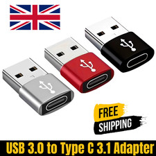 USB 3.1 Type C Female to USB A Male Adapter Converter Charger Connector Plugs