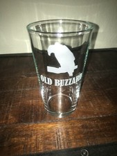 New Sandblast Etched Old Buzzard Pint Beer Glass