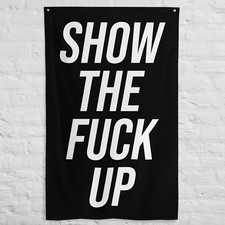 Motivational Home Gym Flag - Gym Wall Art - Custom