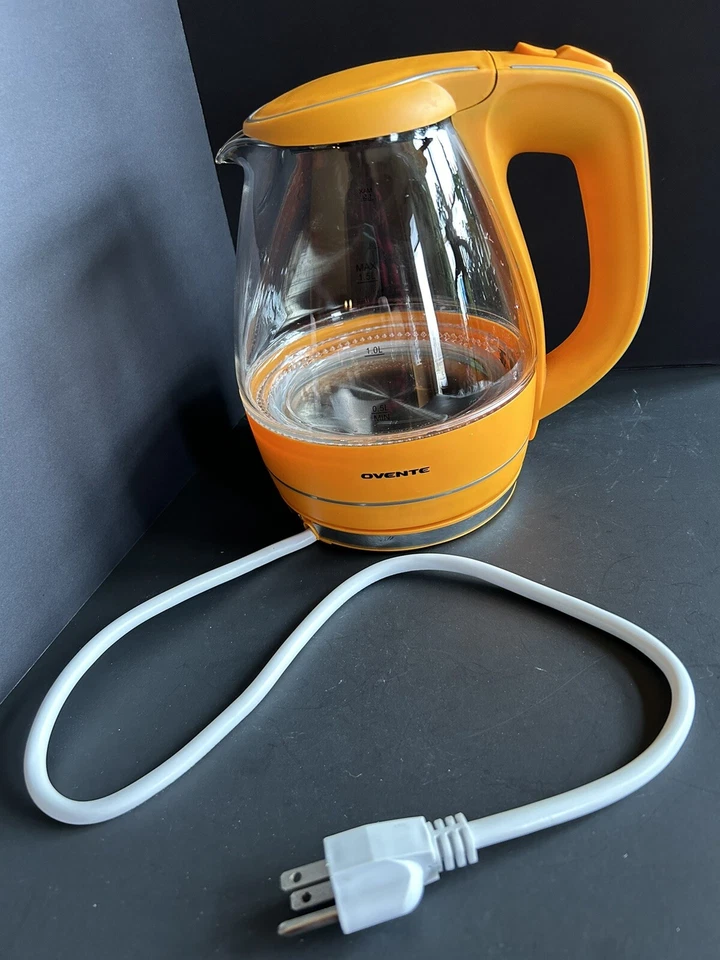 Hervidor eléctrico de vidrio OVENTE caldera de agua caliente 1,5 litros Foto 2 de 4