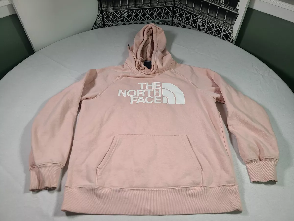 North Face Hoodie Sweatshirt Womens Medium Peach HOODED Sweater Ladies