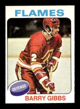 1975 76 O-Pee-Chee #214 Barry Gibbs Flames NEAR MINT *9v