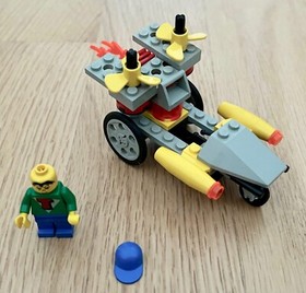 Complete 1996 Lego Time Cruisers Twisters Rocket Racer Set #6491