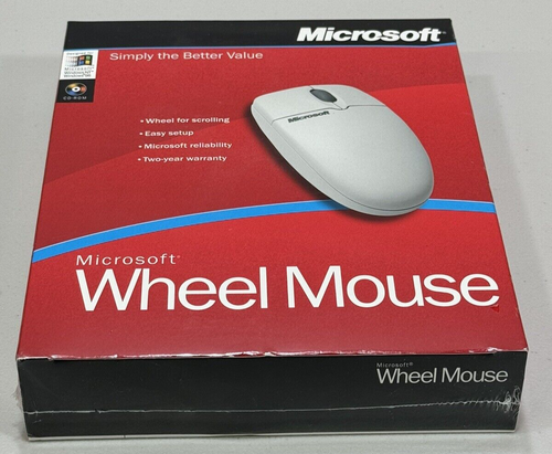 VTG NEW Microsoft Wheel Mouse Part No X04-75667 Sealed in Box UPC 093007833511 - Picture 11 of 14