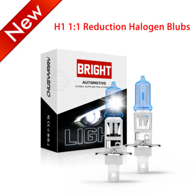 H1 Halogen Headlight Kit Bulbs High Low Beam 5000K Super White 4000LM Combo 2