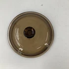 Vision Ware Amber Lid Replacement Corning Pyrex 6 3/8" V-1-C 1 Liter Pot