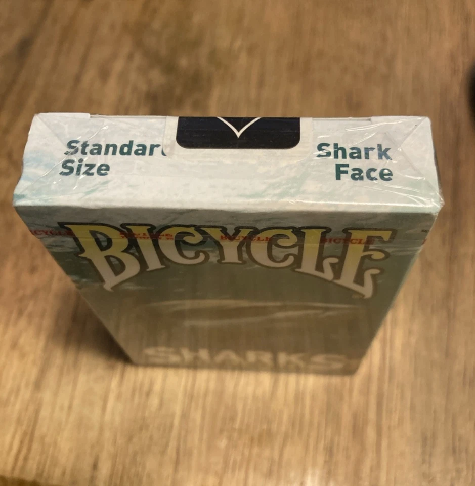 2016 Bicycle Shark Playing Cards Standard / Rare Green Deck / New, Sealed - Image 4 of 4