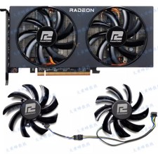 A pair of POWERCOLOR RX6500XT 6600 6600XT 6650XT 6700 COMPETITIVE FANS