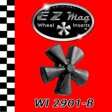 Black Classic Five Spoke Mag EZ Mag Wheel Inserts Fits Strombecker  More