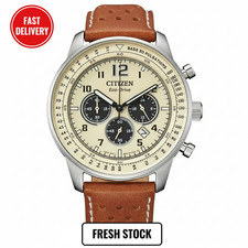 Citizen Men’s Luxury Eco-Drive Chronograph Quartz Stainless Steel Wristwatch