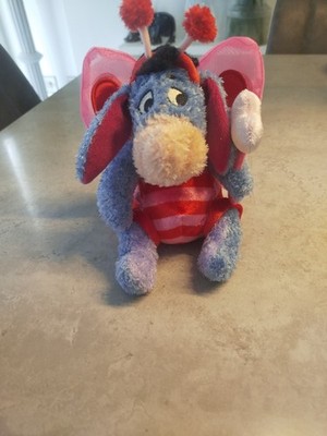 Seltenes Disney Eeyore Love Bug Stofftier/Plüschtier - Winnie Puuh - Valentinstag